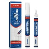 Fugenstift Weiß, Fugenreparatur Set, Fugenfüller für Bad, Küche & Dusche, Fugenreparatur für Fliesen Wand und Boden, Wasserdichter Fugenmarker