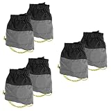 Abaodam 3 Paare wasserdichte sandfeste Schuhabdeckung Beinmanschetten für Männer Leicht Herren Stiefel wasserdichte schuhüberzieher Beinschutzhüllen Schuhgamaschen zum Wandern 20d Schwarz