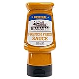 Mississippi - Original French Fries Sauce 300 ml - Würzig cremige Pommes-Sauce mit Zwiebeln - Pommes Soße ideal auch für Sandwich, Gegrilltem und als Dip