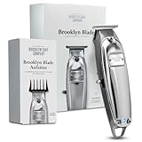 Brooklyn Soap Company - Brooklyn Blade Barttrimmer USB-C mit Zusatz-Aufsätzen - Profi Bartschneider für Herren - Edelstahl Trimmer mit 9 Aufsätzen - Elektrischer Bart Rasierer für alle Bartlängen