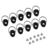 Mumuve 10 x D-Ringe für Kajak, Angeln, Takelage, runde D-Ringe, Schnallen, elastisch, Seilzugschnallen, Hardware