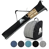 Rawstyle Skitaschen Set Maxi variabel Skisack universal anpassbar 120-190cm Skischuhtasche Skistiefeltasche Rucksack Helm Hart-Soft-Boots Bootbag Tasche Skischuhe Maxi (meliert grau)