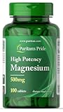 Puritan's Pride - Magnesium, 500mg | Unterstützung für Muskeln und Nerven - 100 Tabletten