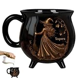 Hexenkessel-Becher, Halloween-Keramik-Hexenkessel, Kaffeetasse, Hexenkessel, Keramik, Halloween-Trinkbecher, Gothic-Stil, Halloween, Tee, Suppentassen für Frauen, Familie