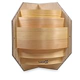 LaJa26 Sauna Eck-Lampenschirm Piazza - FSC Espenholz - Stimmungsvolles Saunalicht - Geeignet für Innenleuchten - Beständig gegen Wärme und Luftfeuchtigkeit - Fertig montiert - Made in Europe