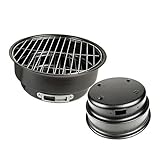 VICASKY Tragbarer Mini Holzkohle Grill Mit Faltbarem Design Für Outdoor Einsatz Für Picknick Und Gartenpartys Kompaktes Kochgeschirr Für Unterwegs