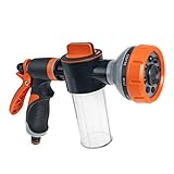 Toyvian Sprinklerkopf Gartenschlauch Düsensprüher Baumschule Gartenarbeit Wasserreinigung Schäumende Pflanzen Druckschaumsprüher Außensprüher Multifunktionale Gartensprühdüse Soaker