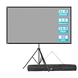 VISULAPEX 80”ALR Leinwand Beamer 16:9 HD, Beamer Leinwand mit Stativ, Ideal für Heimkino Camping und Freizeitveranstaltungen Hinterhof Theater Nächte Tragbare