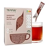 TEAFUU Harmony Black METATCHA – Instant Schwarztee Pulver – Bereit in 3 Sekunden – Reines Gefriertrocknetes Tee Pulver – Geschenkset Für Teeliebhaber