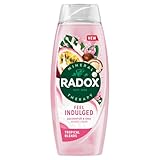 Radox Mineral Therapy Feel Indulged Duschgel Body Wash einzigartig gemischt mit Mineralien, Kräutern und einem Passionsfrucht- & Shea-Duft für ein stimmungsförderndes Erlebnis, 6 x 450 ml