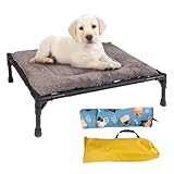 Bvizyelck Erhöhtes Hundebett Hundeliege Outdoor Haustierbett Atmungsaktiv Klappbar Haustierbett Haustierliege Waschbar Und Robuster Erhöhtes Hund Haustierbette Hundeliege Für Draußen Camping