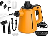 Dampfreiniger, Dampfreiniger für alles mit 10 Zubehör, 3,5 bar Dampfdruck 380 ml zum Entfernen von Schmutz und Fett, 1050W Dampfreiniger Handgerät zum Reinigen von Boden, Polstermöbel Fugen und Autos