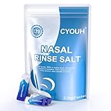 CYOUH Nasenspülsalz, 120 x Nasenspülsalz für Nasendusche, Neti Pot Salz, Sinus Rinse Salt für Erwachsene Kinder, Einzeln Verpacktes