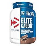 Dymatize Elite Casein Protein Pulver Rich Chocolate 1800g – Casein Eiweißpulver mit BCAAs