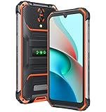 Blackview BV7200 Outdoor Handy ohne Vertrag, 50MP Dual Kamera, Helio G85 6GB+128GB, IP68 Android 12 Robust Smartphone, 6.1'' HD+ Display, Box Lautsprecher, Handschuh Modus, 5180mAh Akku, NFC Orange