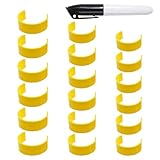 Flaschenclip zur Medikamentenidentifikation | Flaschenclips mit Markierungsetikettenstift – Tragbarer Flaschenclip zur Identifizierung, Etikettenclip für Zuhause, Wohnheim, Reisen, Hotel