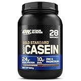 Optimum Nutrition Gold Standard 100% Casein Proteinpulver, Geschmack Chocolate Supreme, 924g, 24 Portionen