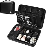 Boobowl Haarschneider Tasche für Haarschneider, Haarschnitt Barber Supplies Organizer Taschen, Trimmer Aufbewahrungshalter für Ufree/für Wahl Männer Rasiermesser Guard Grooming Kits -Schwarz