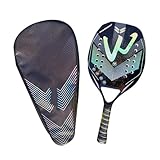 Strandschläger, Tennis -Paddelschläger -Tennisschläger Carbonfaser -Strand Ballschläger -mit Schaumstoff - -Schläger, Tragetasche, Outdoor Park Sports Beach Ball Vorräte