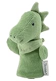 Sterntaler Fingerpuppe Dino Rexi - weiches Fingerspielzeug für Kinder - zum Erzählen, Kuscheln & Sprachförderung – Perfekter, Kleiner Spielkamerad & Geschenkidee – ideal unterwegs, steingrün