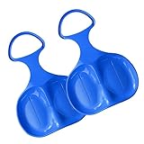 ifundom 2 Stück Schneebretter Hdpe Material und Langlebig rutschfeste Sitzfläche Leichte Outdoor Schneesportausrüstung für Jungen Mädchen Zufällige Farbe Zufällige Farbe