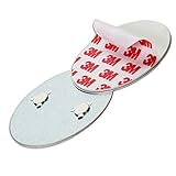 SHD Klebepads Magnetische Rauchmelder-Halterung für Feuermelder, 3M Selbstklebepads mit Magnethalterung, Einfache Befestigung, Ø 70mm, Sichere & Schnelle Montage, kein Bohren, Keine Schrauben