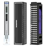 WORKPRO 42-in-1 Elektrischer Schraubendreher Set, Feinmechaniker Schraubendreher Set mit 36 S2-Bits, Magnetischer Aufbewahrungsbox, Type-C Aufladung, für präzise Reparaturen von Telefon, Uhr, Kamera