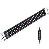 NICREW SlimLED Plant Aquarium Beleuchtung, volles Spectrum Aquarium Lampe mit Timer für Wasserpflanzen und Süßwasser-Aquarien, Dimmbar