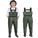 Croch Wathose für Kinder Wasserdicht mit Gummistiefeln – Ideal für Angeln und Outdoor-Aktivitäten (27)