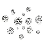 Craftdady 50 Stück 5 Größen klare Cubic Zirkonia Stein lose CZ Strass facettierte Cabochons für Ohrring Armband Anhänger Schmuck DIY Handwerk Herstellung