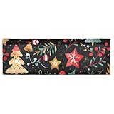 Amooorous Verstellbare Weihnachtsvolants, 137 x 45 cm, Schrankvorhang für Wohnzimmer, Badezimmer, Wohnzimmer