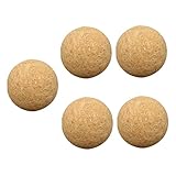 Veemoon 5st Tischfußball Kork Kickerball Kleine Korkkugeln Kugeln Kork Tischfussball Bälle Kork Fußball Flasche Foosball Armaturen Weinverschluss Aus Holz Spielball Kind Holzfarbe