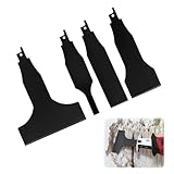 4 Stück Säbelsäge Ersatz Elektroschaber Klingen, Reciprocating Saw Scraper Blade, Fliesenreinigungswerkzeuge für Betonböden, Wandreinigung, Metallentrosten