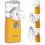 COSMAMA tragbarer Vernebler,Micro-Mesh-Dampfinhalator für Erwachsene, Kinder oder Babys, elektrischer Inhalator für Grippe, Asthma und Atemprobleme, leiser Betrieb, Weihnachtsneujahrsgeschenk