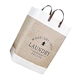 Cabilock 1 Stück Aufbewahrungskorb Korbkleidung Körbe Rattan Leinen Wäscherei Schlanker Wäschekorb Container Korbkorb Korbbag Stoff Wäschesack Kleiner Wäschekorb Baumwollfabrik Khaki