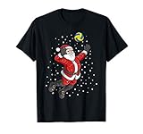 Volleyball Weihnachtsmann Lustige Weihnachten Geschenke T-Shirt