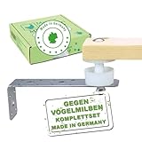 MeineHennen Original Milbensperre/Milbenfalle, der Milbenschutz Hühner - Einfache Montage im Hühnerstall - effektive Bekämpfung der roten Vogelmilbe/Hühnermilbe - Set mit Zwei Milbenfallen