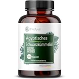 Schwarzkümmelöl Ägyptisch 450 Kapseln 3000mg pro Tagesdosis hoher Gehalt an essentiellen Fettsäuren 83,6% + Vitamin E naturbelassen & kaltgepresst Halal