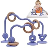 Beißspielzeug Baby, Purphy Beißring Baby Kühlend aus Silikon Baby Beissring Zahnungshilfe Baby, Schnuller & Beißringe für ab 3 Monaten Babys (Gelb)