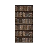 Poeticcity Retro-Bücherregal mit Vintage-Büchern auf Regal, schnell trocknend, weiches Gesicht, Badetuch, Küchen-Geschirrtücher, Waschlappen, saugfähige Geschirrhandtücher für Hotel, Fitnessstudio