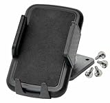 HR GRIP Universal Smartphone Handy Auto Sockelhalter Halterung zum Schrauben anschrauben, 408-1536, Black