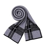 AVQXUY Modischer Kaschmirschal für Herren, Winter-Geschenkbox, dicker und warmer Wollschal, der zu allem passt.