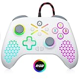 Gamrombo X-box Controller Wired Kompatibel mit X-box One, X-box Series X/S, Windows PC – mit RGB LED, 3,5mm Audio, 6-Achsen Gyro & Turbo-Macro-Funktion, Need to Upgrade