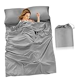 SOIMISS Hotel Schlafsack Inlett Polyester Reise Hüttenschlafsack Groß Komfortabel für Camping Wandern Backpacking und Hotelübernachtungen