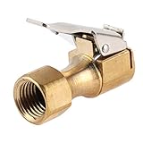 Universeller Reifenfüller-Anschluss, 1/4 Zoll Messing-Luftfutter-Adapter, glänzender Reifenfüller für Reifenadapter für Antrieb