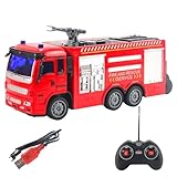 Mimoqk Toddler Fire Truck Toys Set with Lighting Effects, Children's Fire Truck Car Set for Home, School, Park, and Kindergarten, Perfect Educational Toy for Young Children and Future Firefighters