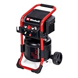 Einhell Kompressor TE-AC 240/24 Silent (1500 W, max. 10 bar, 24 L Tank, ölfrei, 240 l/min Ansaugleistung, 70 dB Flüsterkompressor, 2 Manometer, Druckminderer)