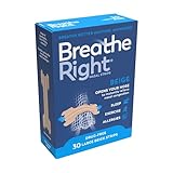Breathe Right Beige Groß 30 Stück, Nasenstreifen für Schnarchen, Nasenstreifen zum Atmen, Blockierte Nasenentlastung, medikamentenfreie Schnarchhilfe für Männer und Frauen, Verpackung kann variieren