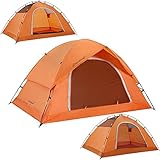 Clostnature 2 Personen Zelt für Camping - Wasserdichtes Outdoor 2 Mann Zelt Leichtes Kuppelzelt für 2 Personen, Kompakt Zelt mit Kleinem Packmaß für Familie, Strand, Festival, Gruppe