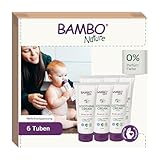 Bambo Nature Beruhigende Creme für Babys – 6x100ml| Feuchtigkeitscreme für Windelausschlag & trockene Haut | Barriere-Salbe für empfindliche Haut | Dermatologisch getestet